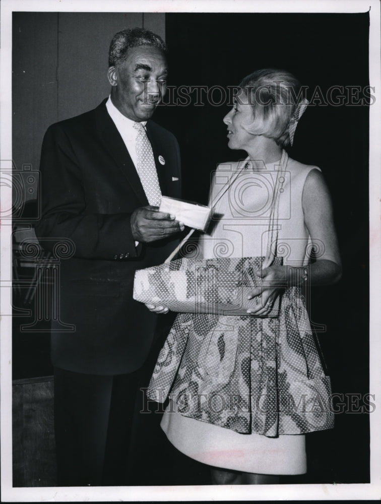 1968, Bertram Gardner, Dir. Comm. Relations and Mrs. Sterling Stone - Historic Images