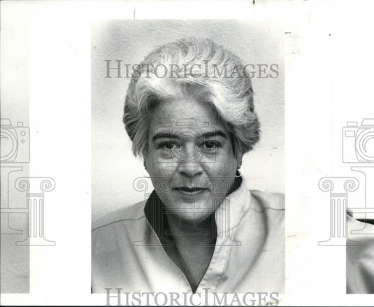 1989 Press Photo Lauree Gearity, acting Cleveland supt. for Cleveland Hts. - Historic Images