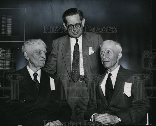 1955, Atty. Carl Friebolin, Frederic Bosworhth Judge Emerich Freed. - Historic Images