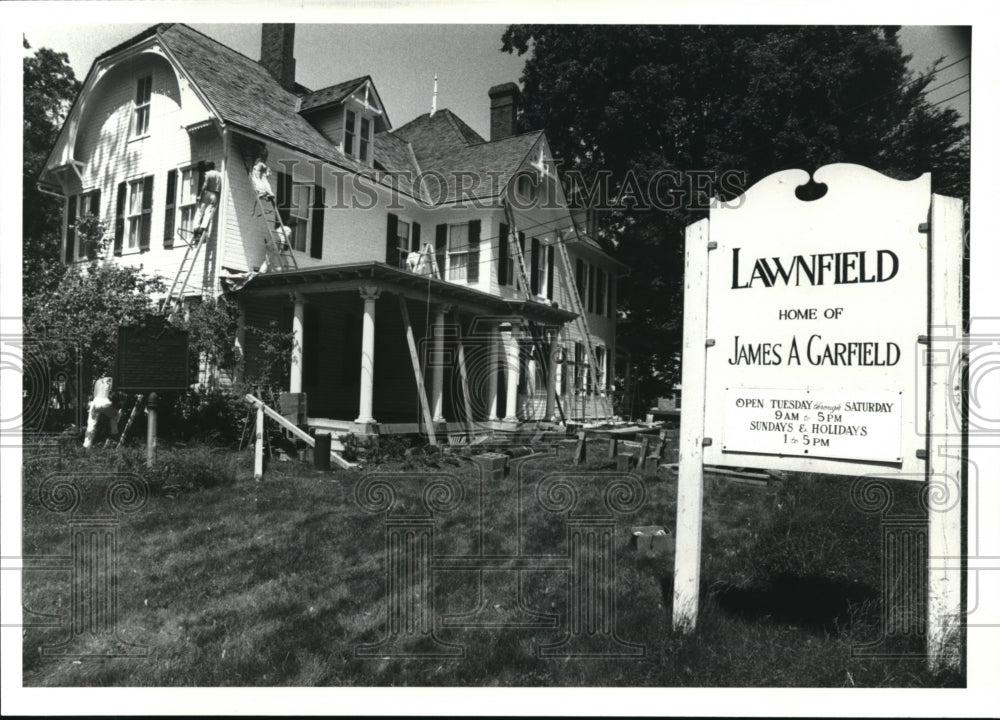 1980 Press Photo James Garfield Home Mentor - Historic Images