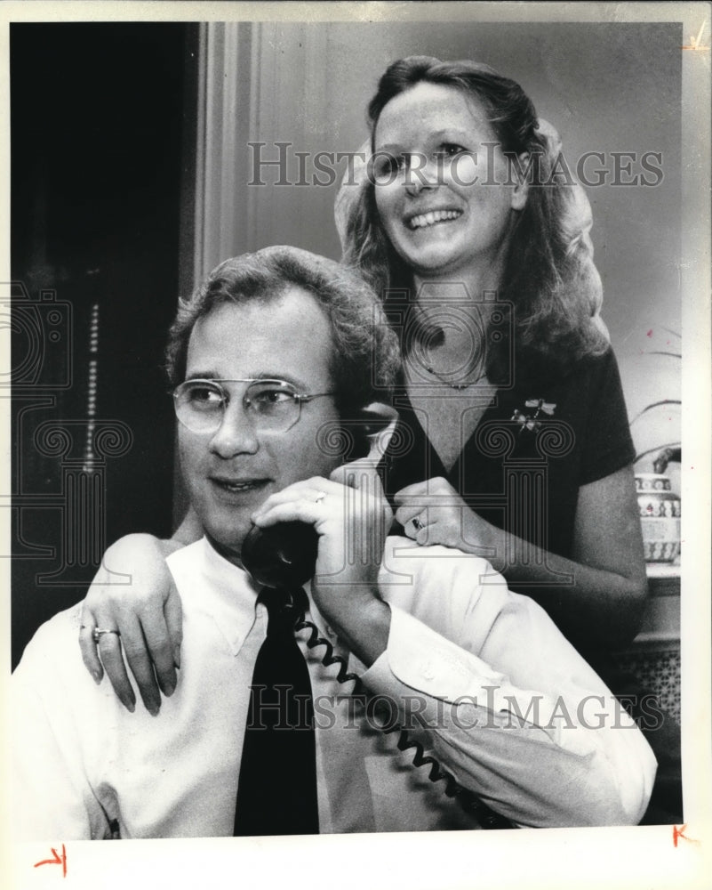 1979 Press Photo Ed &amp; Nadine Feighan Annoucement for Mayor - Historic Images