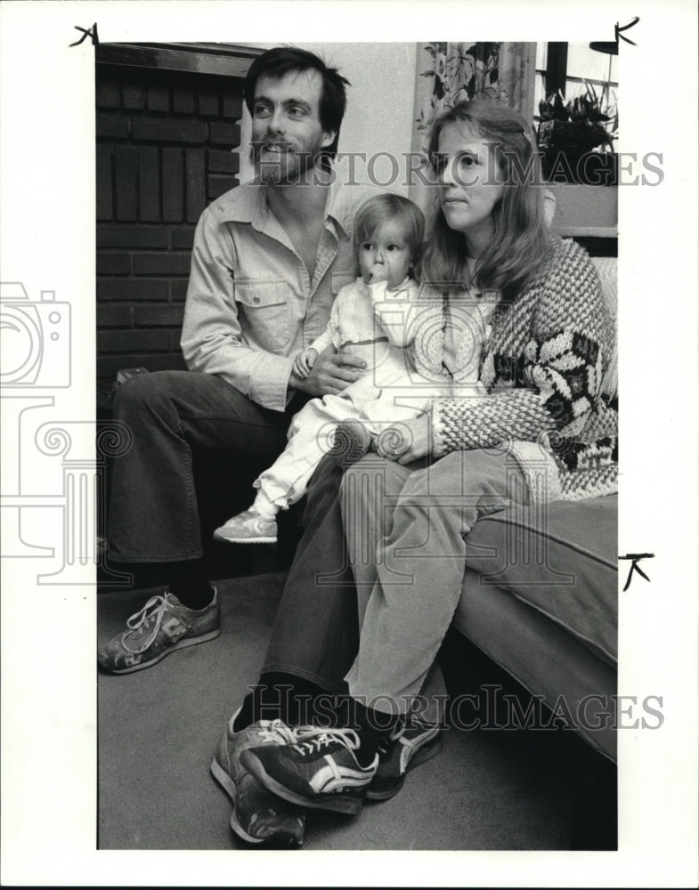 1986 Press Photo Donna Gessell-Frye and Husband Steve Frye - Historic Images