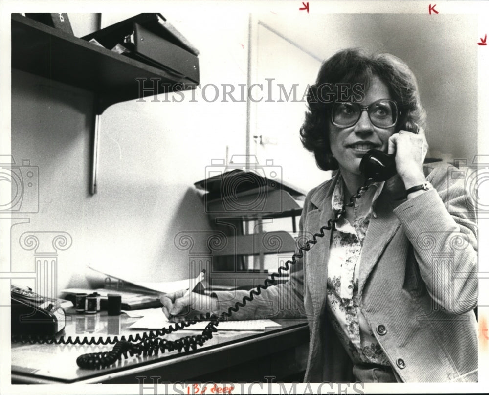 1980 Press Photo Kathy Fellows, Mentor Police Dept. Juvenile Officer - Historic Images
