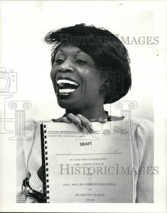 1985 Press Photo Bertha Silkey St Louis CMHA Consultant - Historic Images