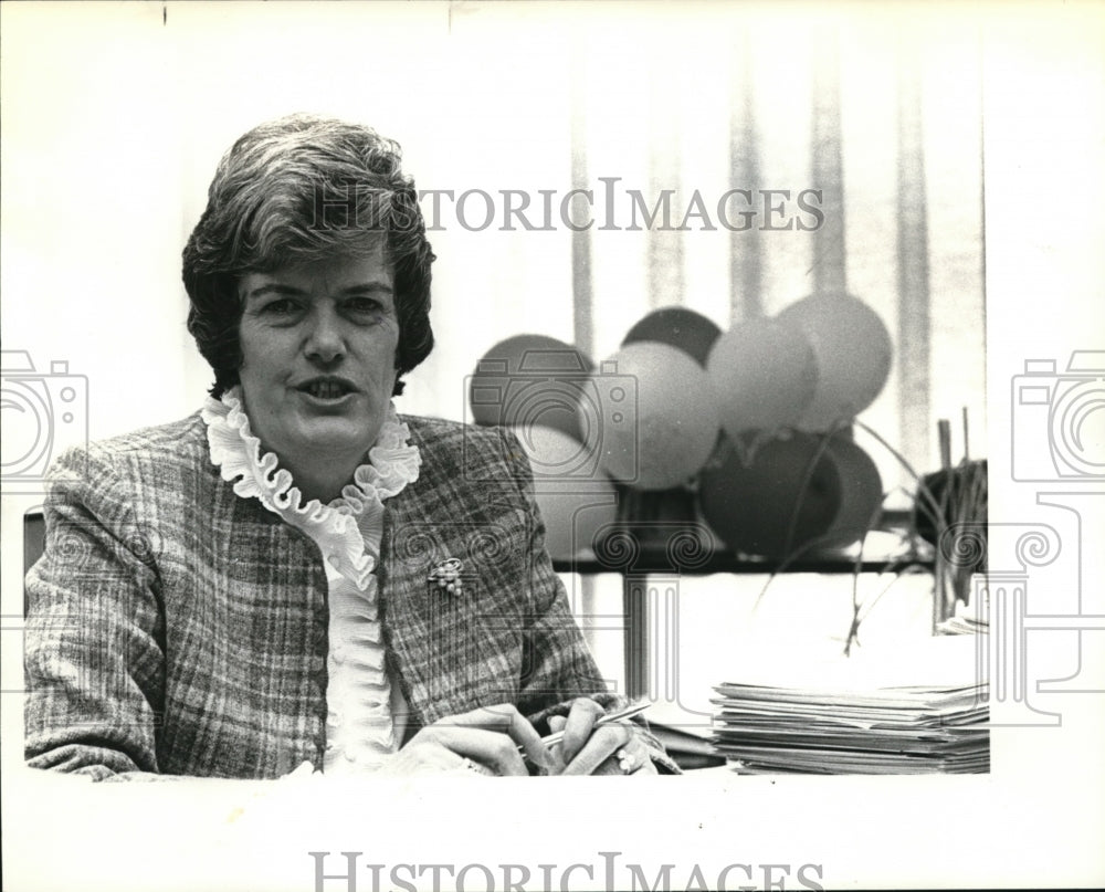 1982 Press Photo Nancy L. Graf Welfare Department Leader - Historic Images