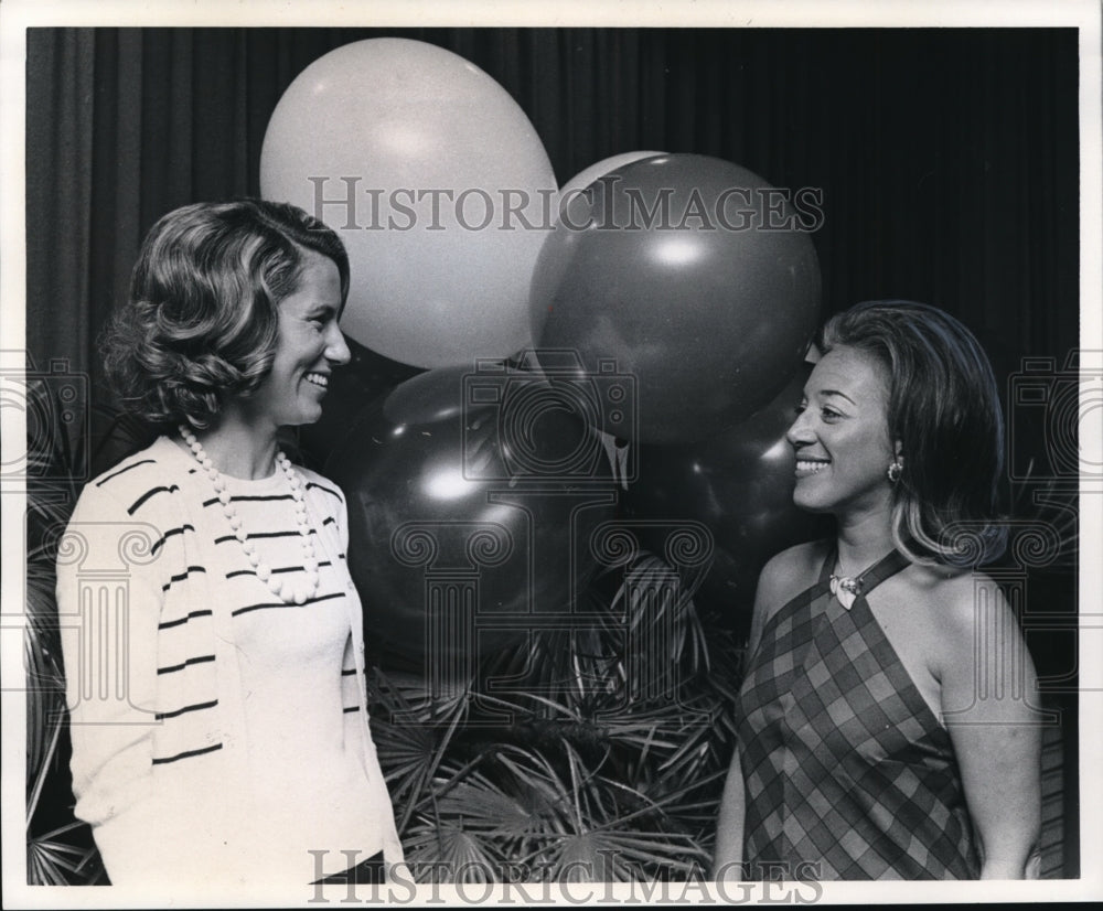 1973 Press Photo At the World Championship Tennis Tournament Oppmann &amp; Frankel - Historic Images