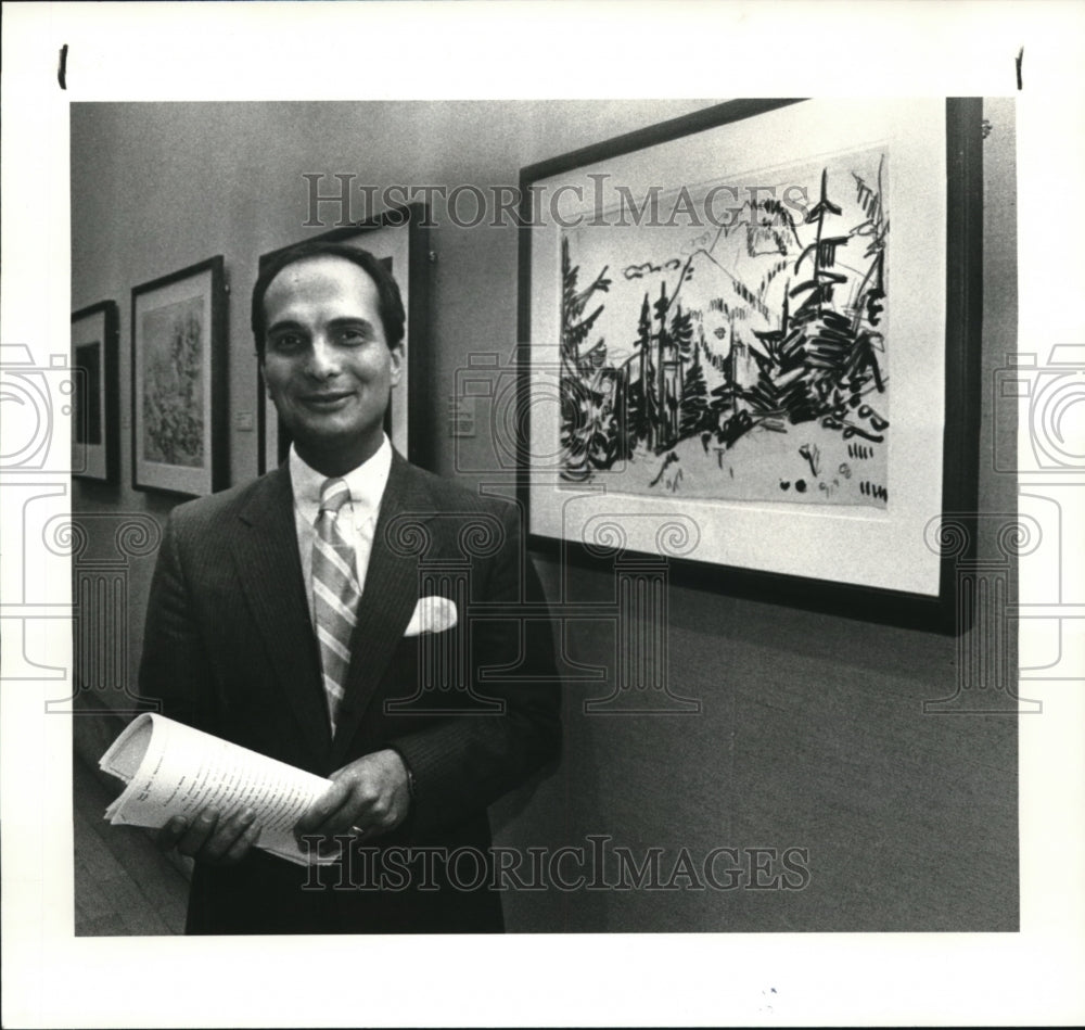 1983 Press Photo Hilliard Goldfarb National School Of Style Museum Of Art - Historic Images