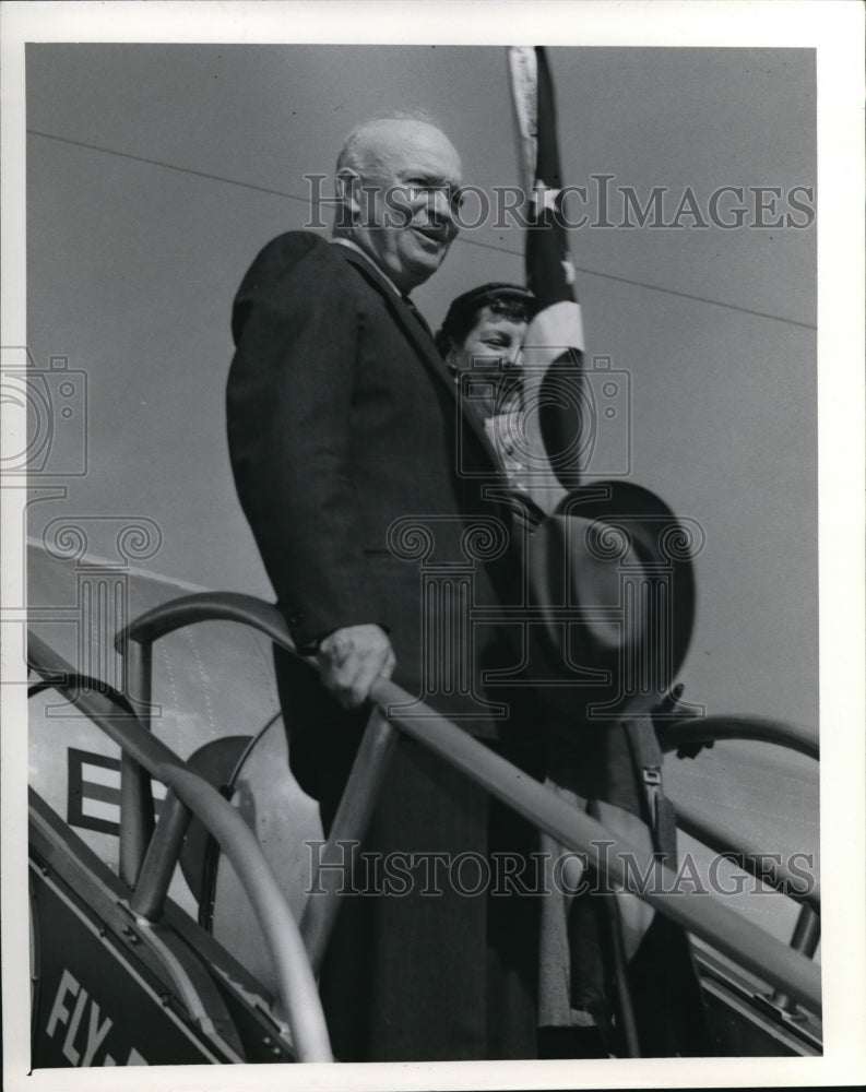 1956 Press Photo Dwight D. Eisenhower - cva13137- Historic Images