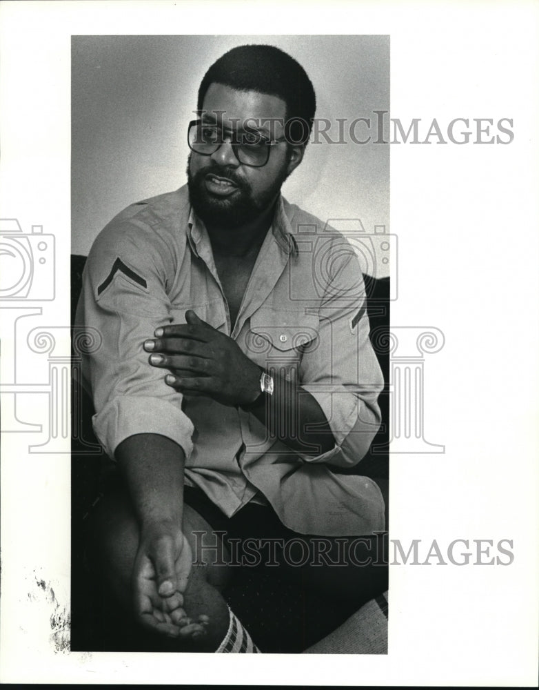 1984 Press Photo Black Cancer victim Michael Germany - Historic Images