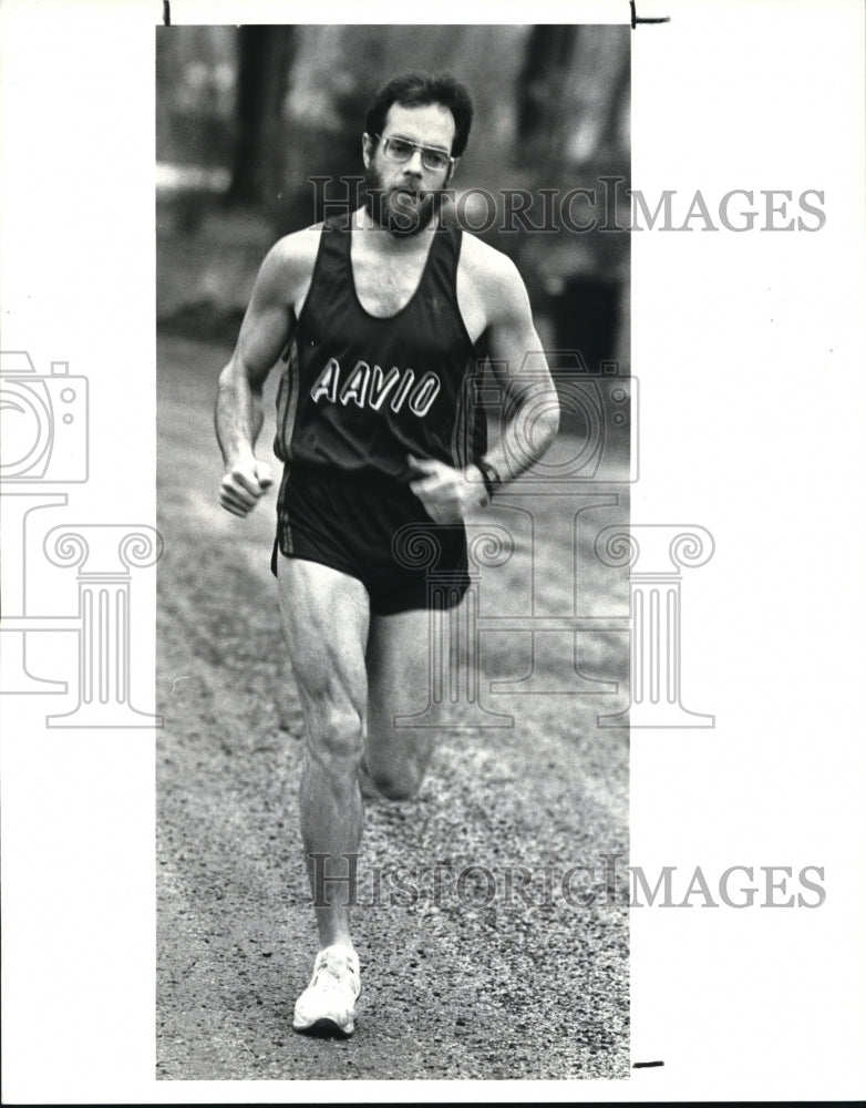 1988 Press Photo Rick George Blind runner will compete in Korea - cva13483 - Historic Images