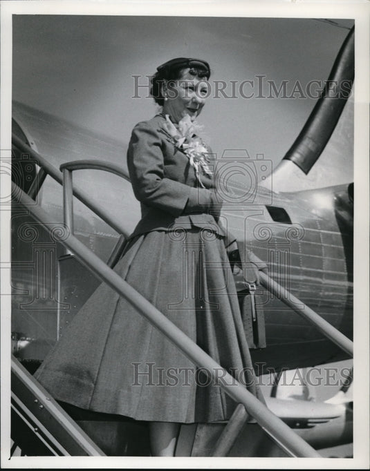 1956 Press Photo Dwight D. Eisenhower visit to cleve - cva13590 - Historic Images