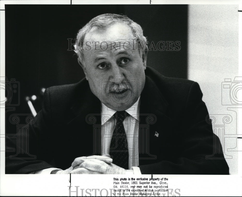 1988 Press Photo Tino Fulimen, Candidate for President of the Cleveland AFL-CIO - Historic Images