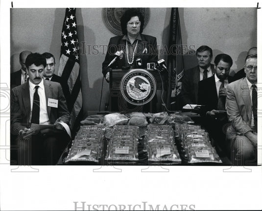 1991 Press Photo Joyce J. George United States Attorney Northen District of Ohio - Historic Images