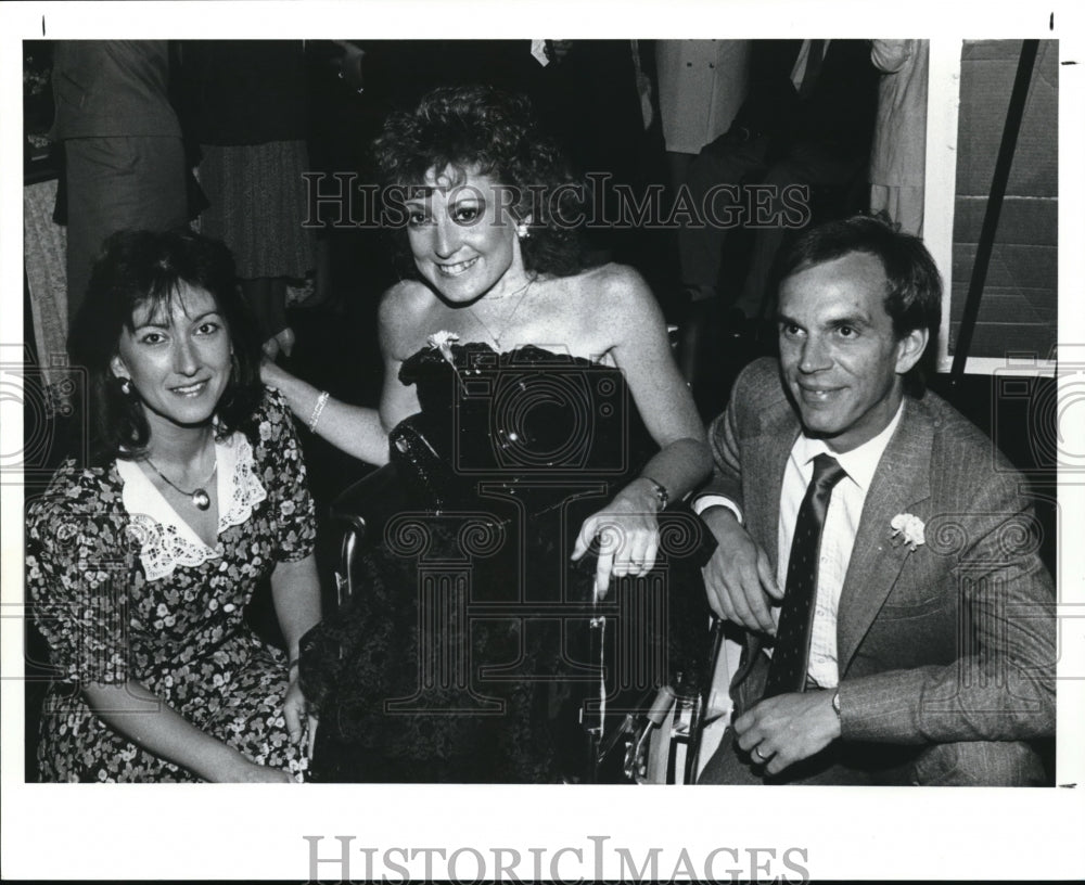 1989 Press Photo Maria McConnell, Mary Verdi-Fletcher, Bob Fletcher - Historic Images