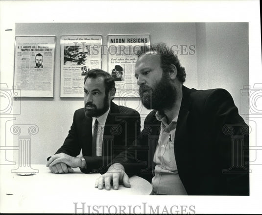 1984 Press Photo Two emissaries from Israel left is Michal Friedman and Shuky Ey - Historic Images