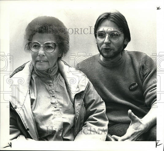 1985 Press Photo Roma Foldy and Mick Latkovich, Nuclear protestors - Historic Images