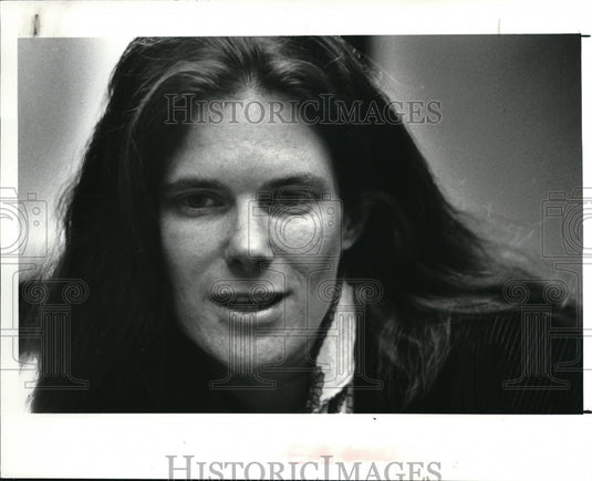 1988 Press Photo Abby Frucht writer in residence at CSU - Historic Images
