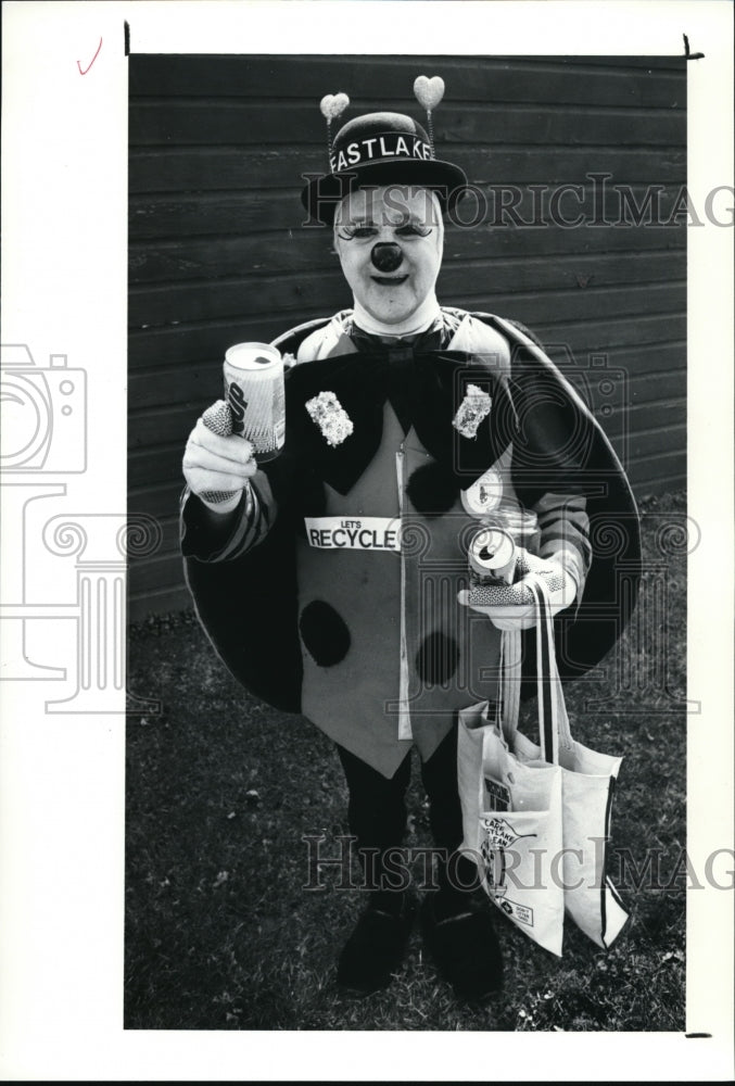 1991 Press Photo Irwin Gale has appeared before school children for years - Historic Images