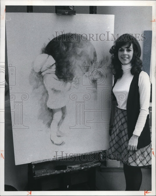 1974 Press Photo Brenda Fuchs "Wonderment" - Historic Images
