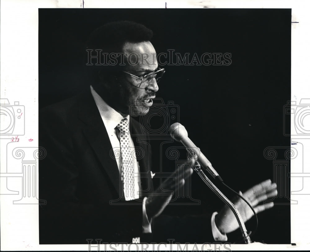 1987 Press Photo George Forbes at CSU - Historic Images