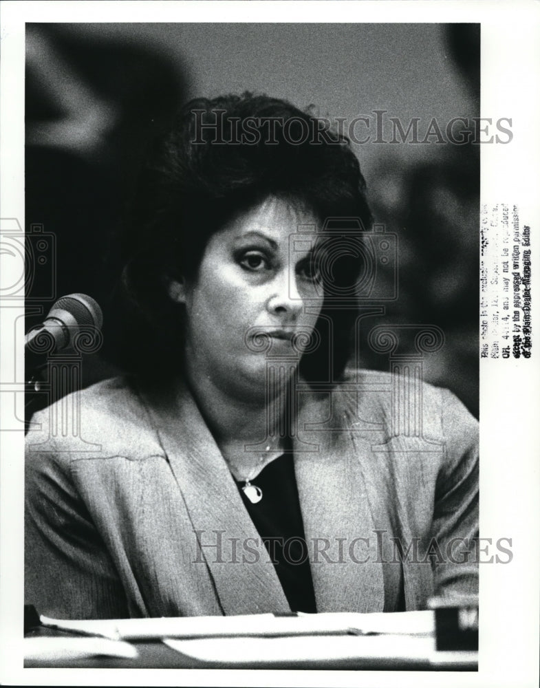 1989 Press Photo Mary Jane Flanik, Highland Heights Councilwoman - Historic Images