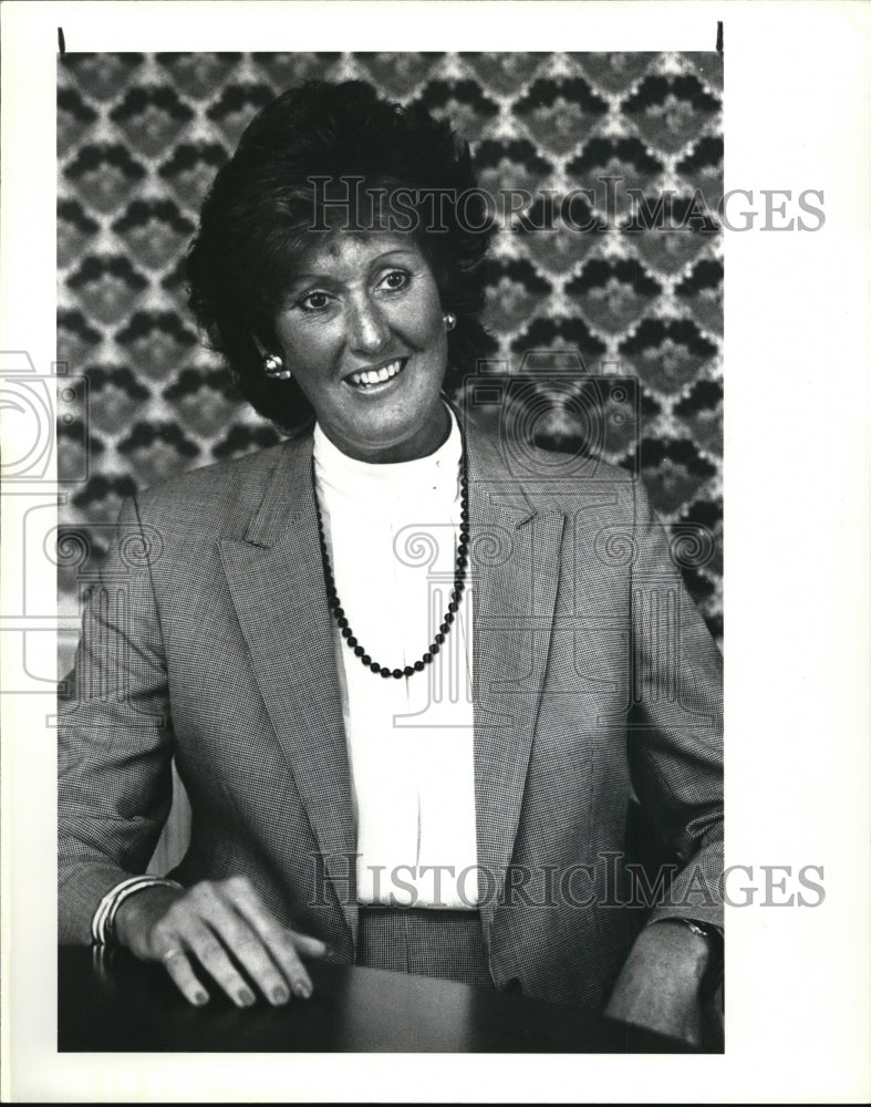 1986 Press Photo Donna Glazer top HGM Real Estate Saleperson. - Historic Images