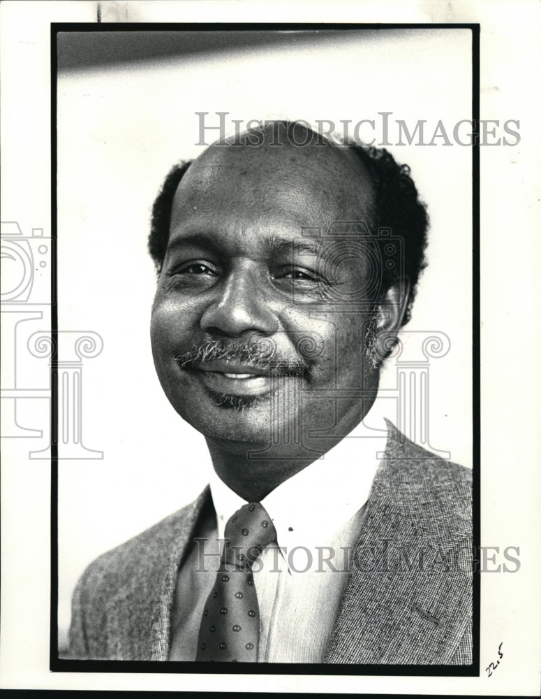 1986 Press Photo Zeke Forbes is the new clerk of Courts - Historic Images