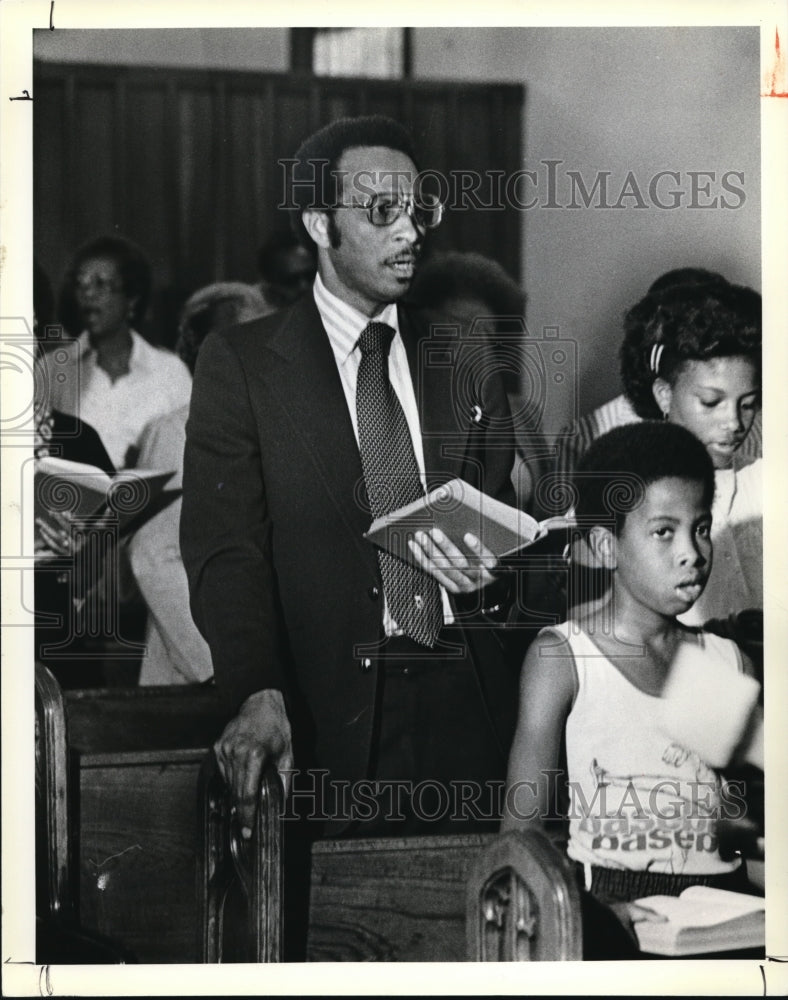 1979 Press Photo  George Forbes at the Church Service - Historic Images