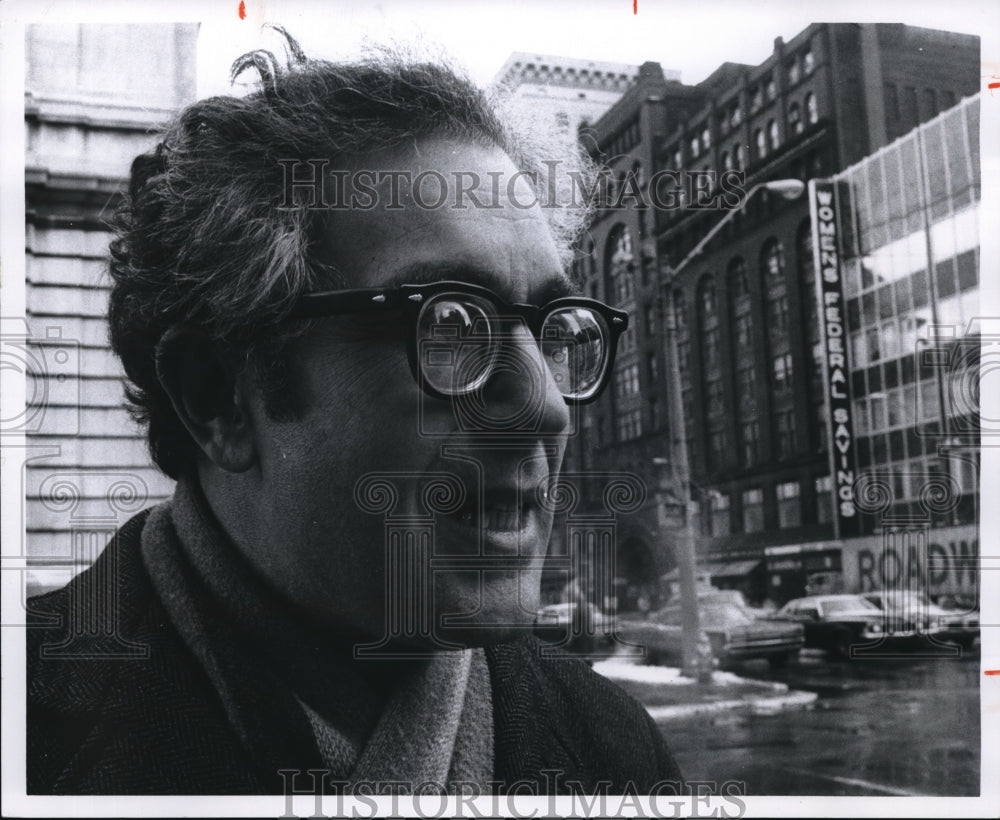 1976 Press Photo Nathan Glazier Sociologist witness in NAACP Trial at Fed. Bldg. - Historic Images