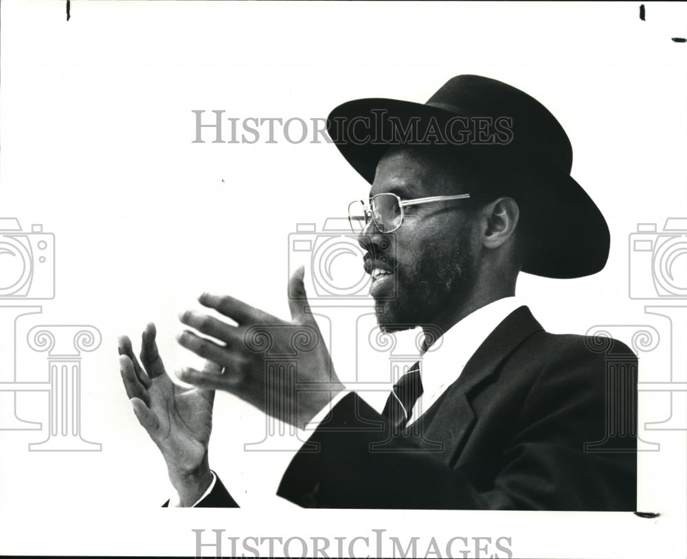 1987 Press Photo Rabbi Yosef hadane - Historic Images