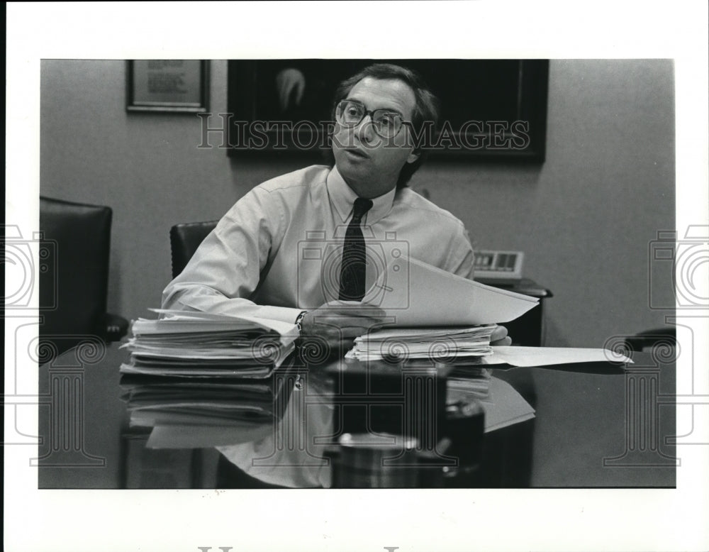 1987 Press Photo Glenn Golenberg  is an investment banker - Historic Images
