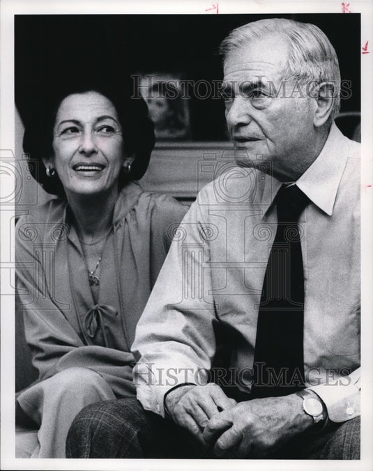 1978, Mr. & Mrs. Zoltan Gombos Hungarian Newspaper Owner - Historic Images