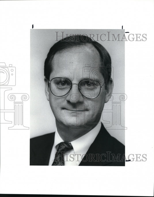 1989 Press Photo Larry Glasscock, Group Exec. Vice Pres. of Corporate Banking - Historic Images