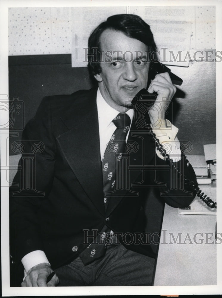 1978 Press Photo Fred Griffith talking on the phone - Historic Images