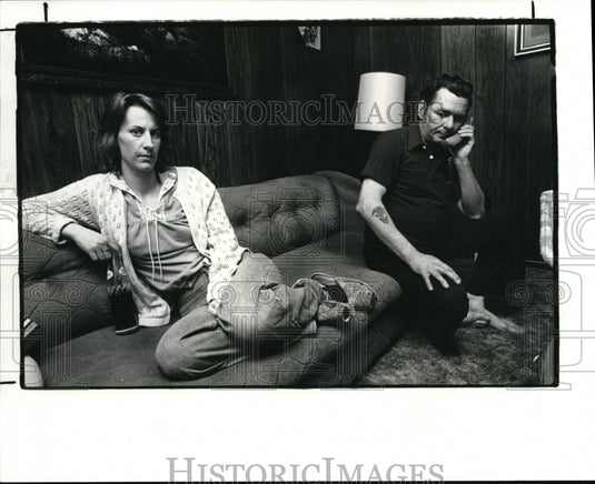 1982 Press Photo James L. Gress, father of Charles Gress, prime suspect - Historic Images
