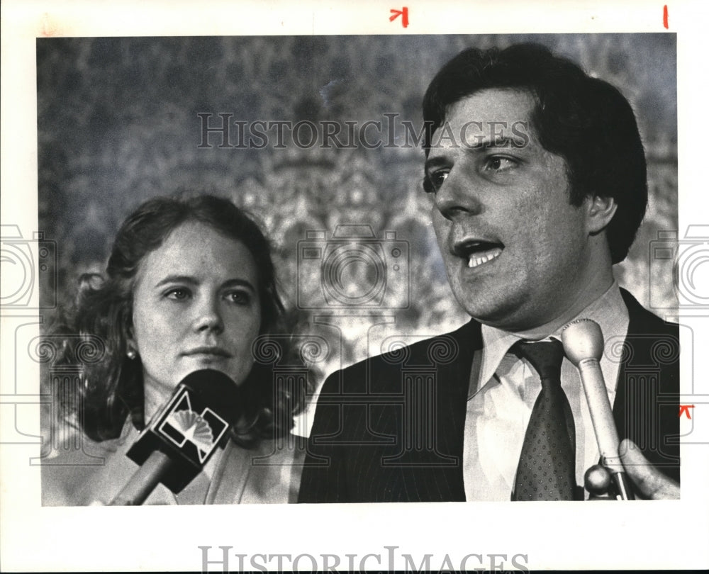 1980 Press Photo Tim Hagan and Wife - Historic Images