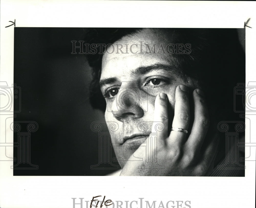 1985 Press Photo The County Commissioner, Tim Hagen - Historic Images