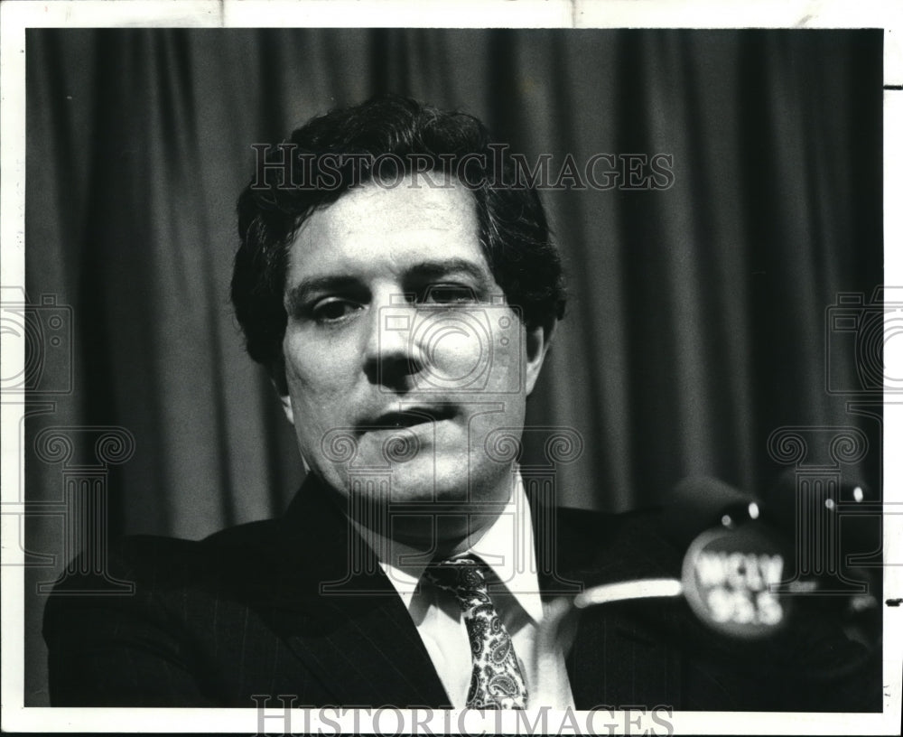 1987 Press Photo County Commissioner Timothy F. Hagan - Historic Images