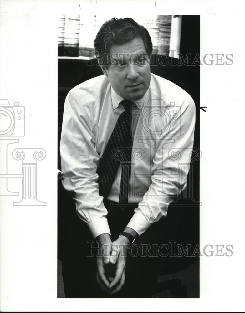 1989 Press Photo The County Commissioner, Tim Hagan - Historic Images