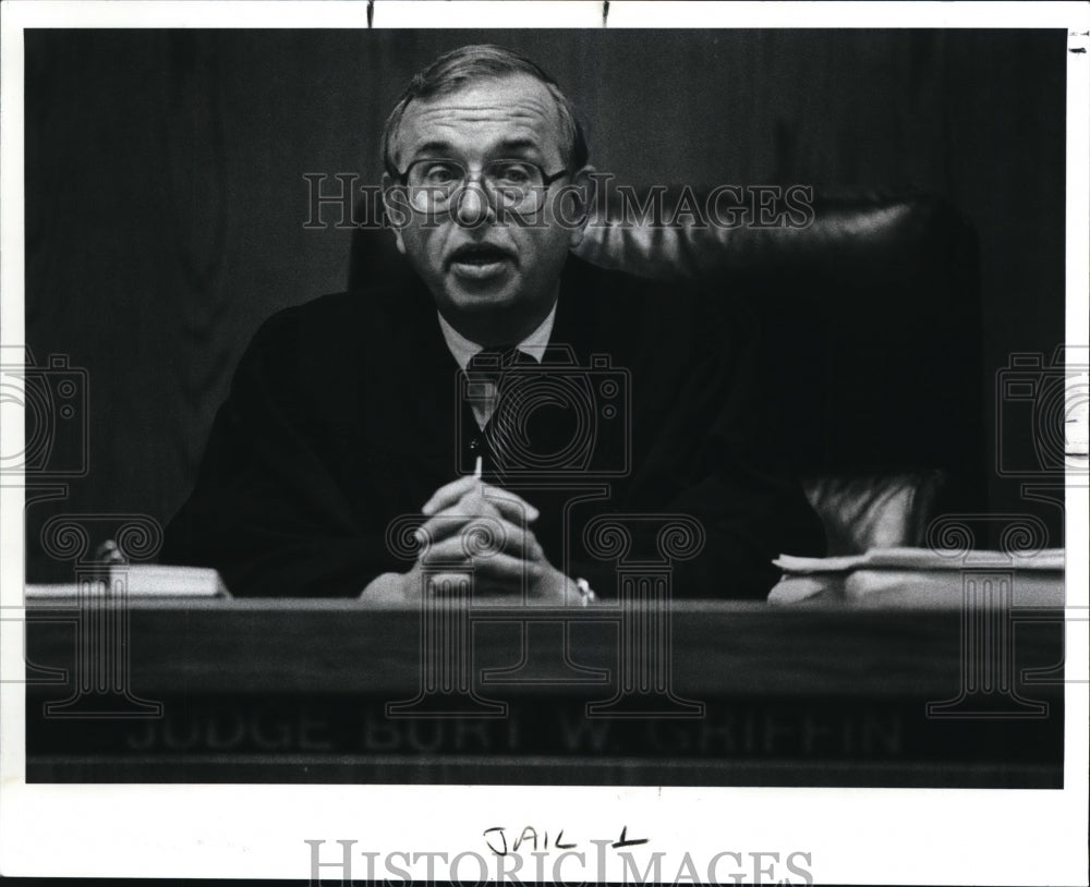 1989 Press Photo Judge Burt W. Griffin - Historic Images