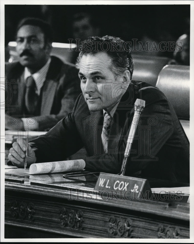 1977 Press Photo Richard Harmody majority leader of City Council - Historic Images