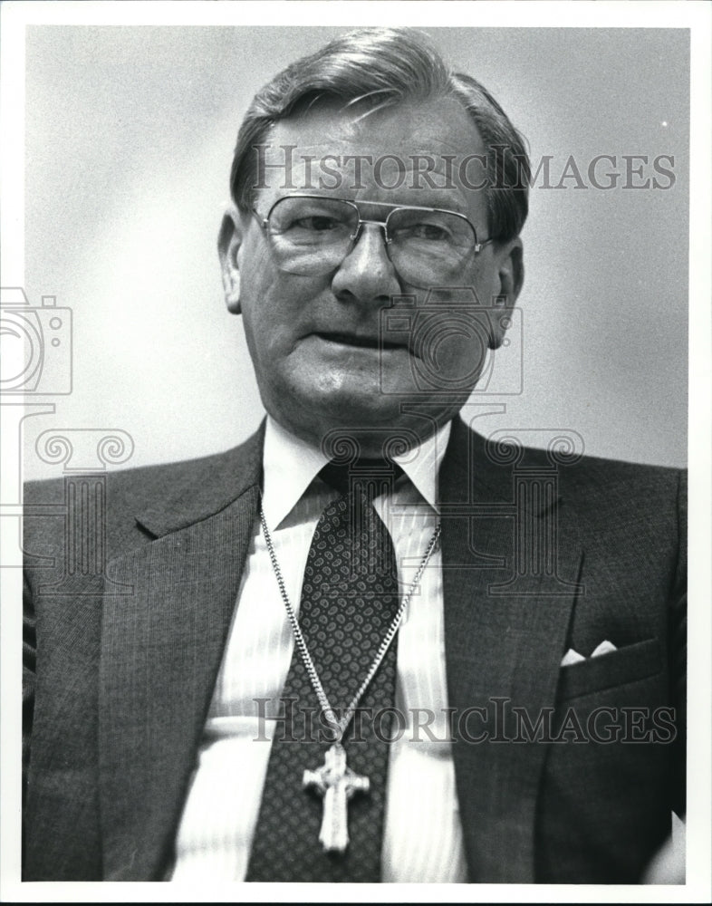 1989 Press Photo The USA National Moderator of the Presbyterian Church Rev. Hall - Historic Images