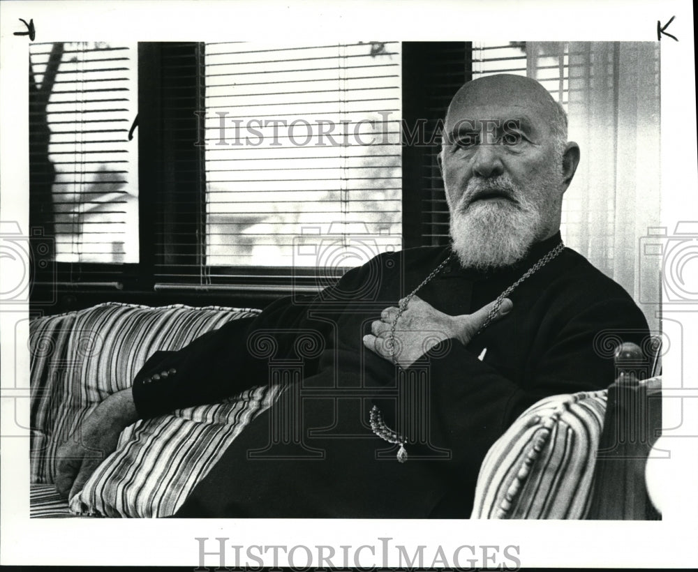 1984 Press Photo His Beatitude Maximos V. Hakim patriarch of Antioch - Historic Images