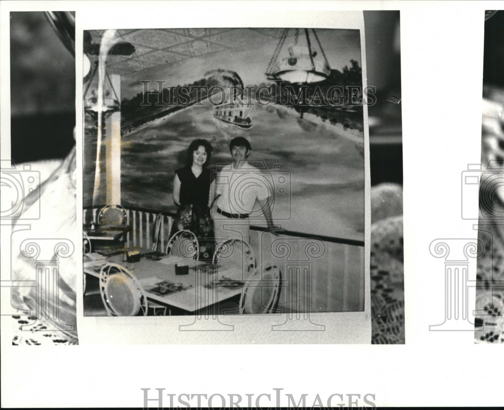 1981 Press Photo Don &amp; Diana Harrell (small polaroid copy) - Historic Images