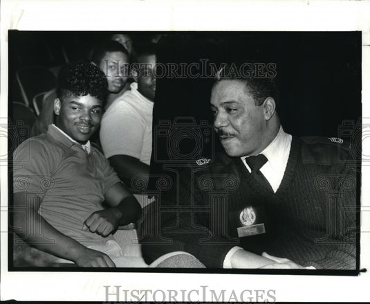 1988 Press Photo Master Sgt in the US Army Alex Haley, Jr. - Historic Images