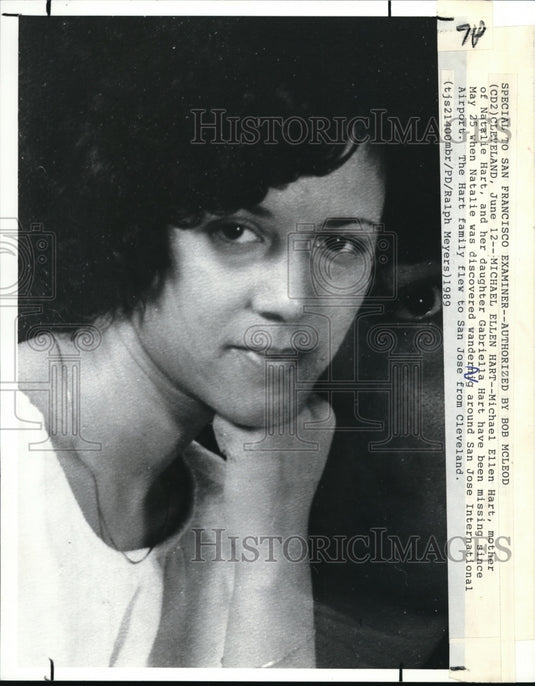 1989 Press Photo Michael Ellen Hart abandoned her children at San Jose Airport - Historic Images