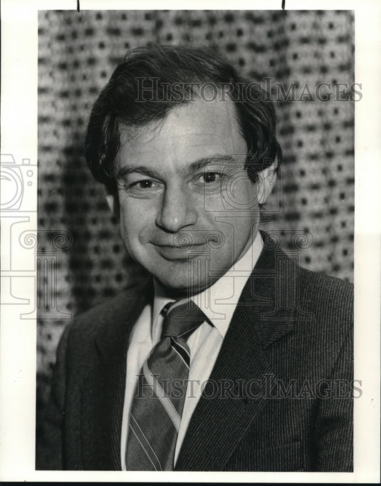 1985 Press Photo Dan Halperin Minister for Economic Affairs - Historic Images