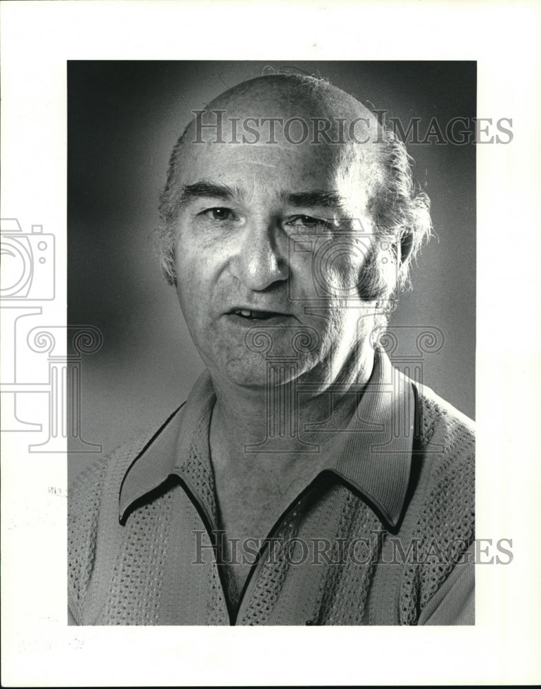 1985 Press Photo Larry Hersch member of the Jewish survivors League - Historic Images