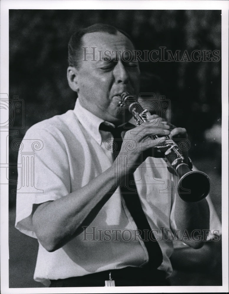 1967 Press Photo Muscian Woody Herman playing at a free arts Festival - Historic Images