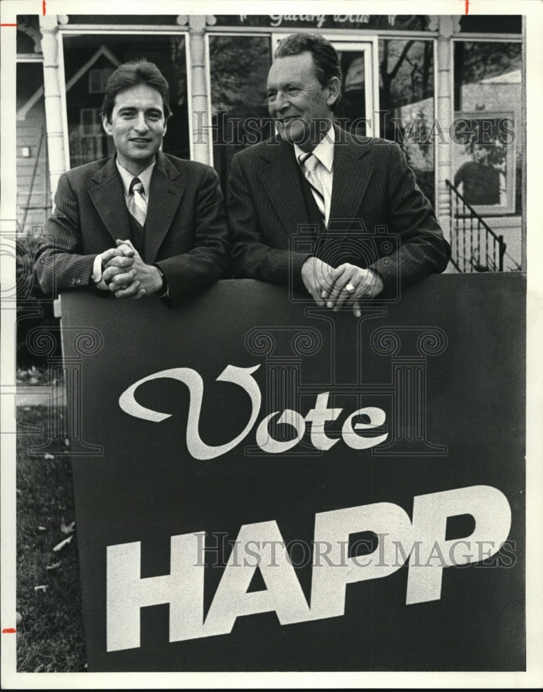 1980 Press Photo The Commissioner John and his son the Prosecutor Gregory - Historic Images